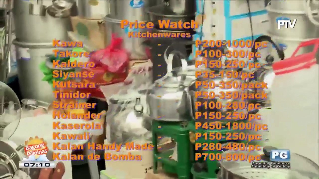 PRICE WATCH: Presyo ng kitchenware sa Divisoria