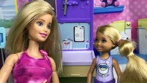 Barbie Videos Chelsea has toothache afraid of Dentist Episode for kids with dolls toys
