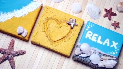 DIY: 3D Beach Canvas Wall Decor Ideas