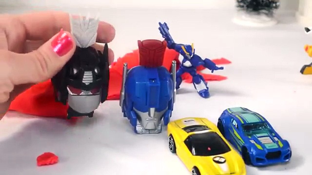 PLAY-DOH TRANSFORMERS, BUMBLEBEE, BOULDER, OCTONAUTS THE SEA SLIMED OCTOPOD SURPRISE EGGS KIDS TOYS