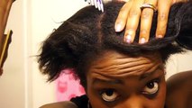 Natural Hair Easy Protective Style Updo Short Medium Length