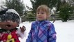 BABY ALIVE builds a SNOWMAN! The Lilly and Mommy Show! Playing in the SNOW! The Toytastic Sisters