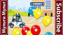 Build a Police Car | Fire Truck : Hulk Spiderman - Policeman, Fireman | Cars Cartoon for Children