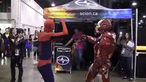 Spider-Man & Iron Man Dancing Gangnam Style