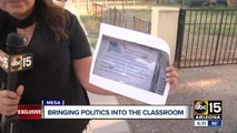 Mesa mother speaks out about politics and personal opinions in the classroom