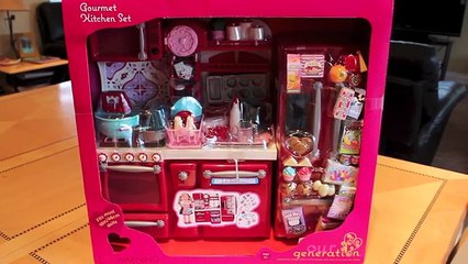 Opening/Review of Our Generation Kitchen Set for American Girl Dolls