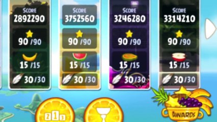Angry Birds Rio Trophy Room 3 Star Walkthrough
