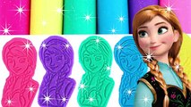 Sparkle Play Doh Disney Princess Molds Frozen Elsa and Anna Modelling Clay Glitter Playdou