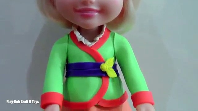 Play Doh Dresses Disney Princesses Belle, Mulan, Rapunzel, Merida. Play Doh princess dress