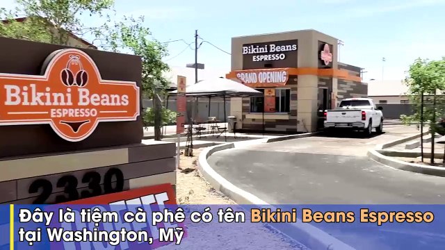 Cánh mày râu xếp hàng nườm nượp để được vào quán cà phê bikini nóng bỏng này