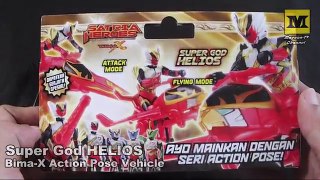 Bima-X Super God HELIOS (Action Pose Vehicle) Satria Heroes