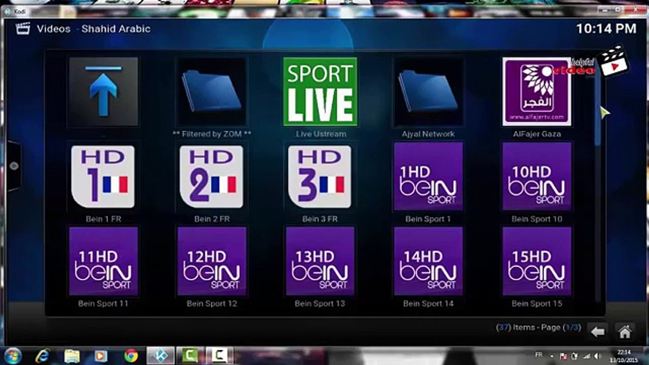 KODI /XBMC BEST BEIN SPORTS - CHAINES SPORT | SPORT CHANNELS 2016