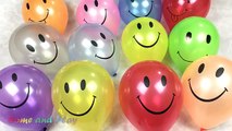 Smiley Face Balloon Popping Show Learn Colours Childrens Educational Video