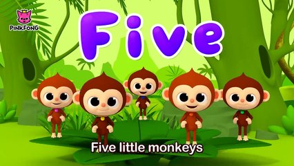 Five Little Monkeys - Word Play - Pinkfong Songs for Children
