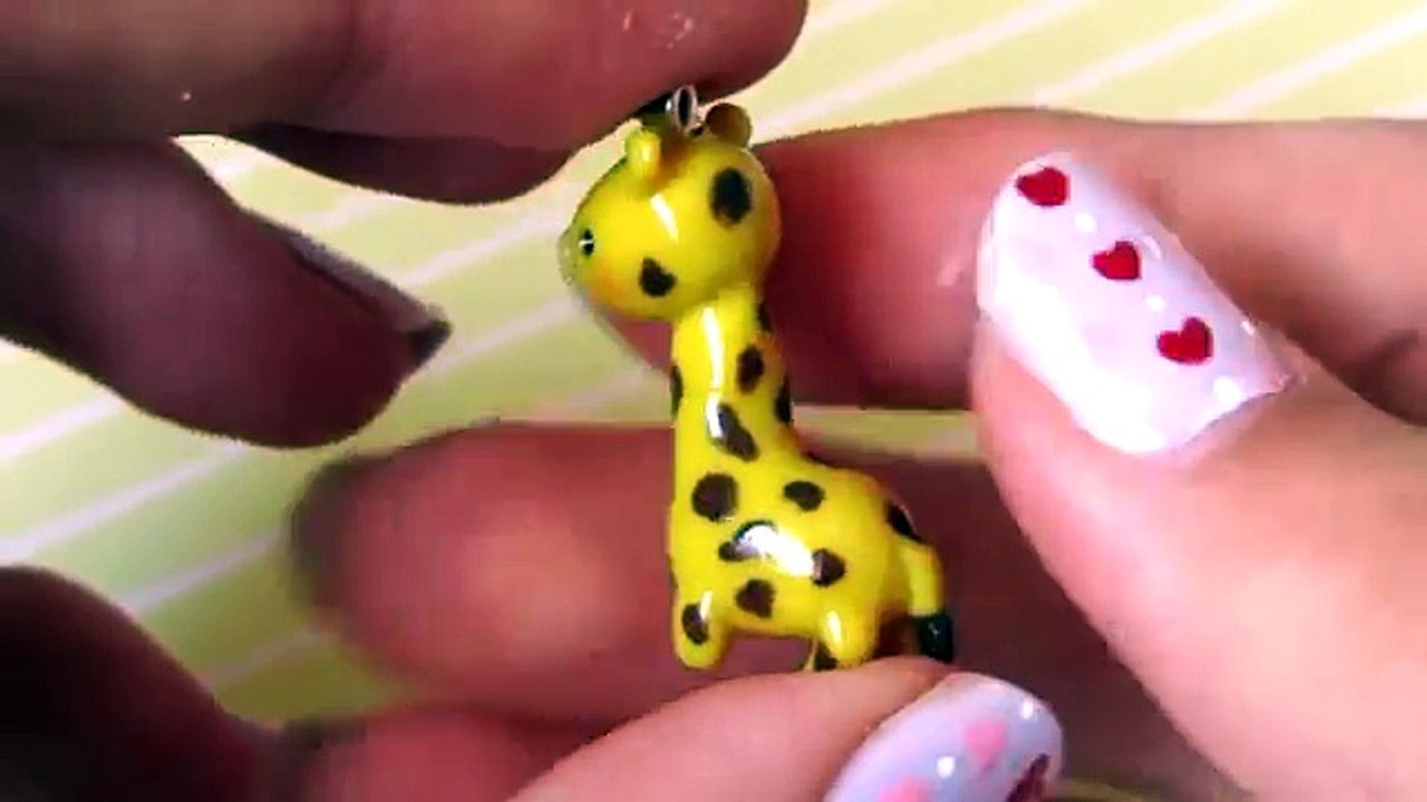 Kawaii Giraffe Charm Tutorial - Polymer Clay How-To.