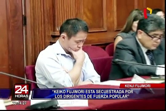 Kenji: “Keiko Fujimori está secuestrada por los dirigentes de Fuerza Popular”