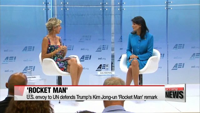 U.S. envoy to UN defends Trump's Kim Jong-un 'Rocket Man' remark