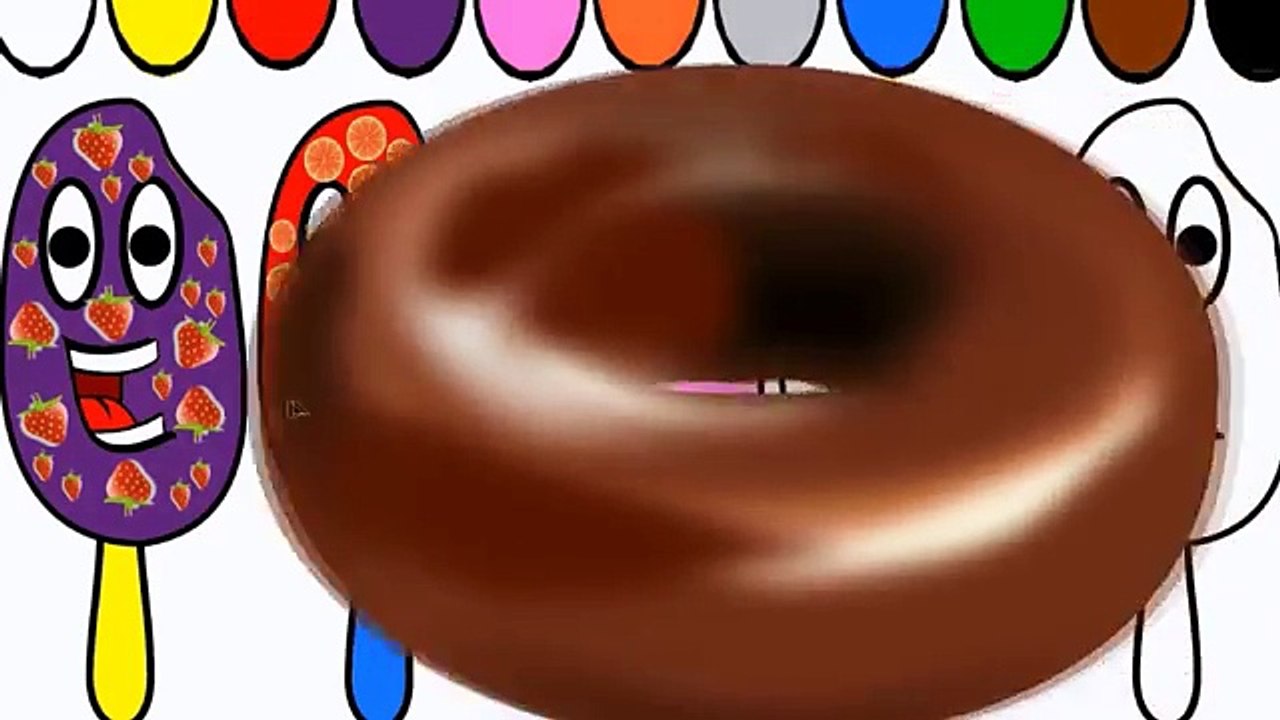 Ice Cream Coloring Page | Learn Colors for Kids