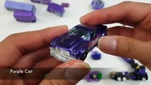 Learning Purple Color for kids with street vehicles tomica トミカ hotwheel harry potter
