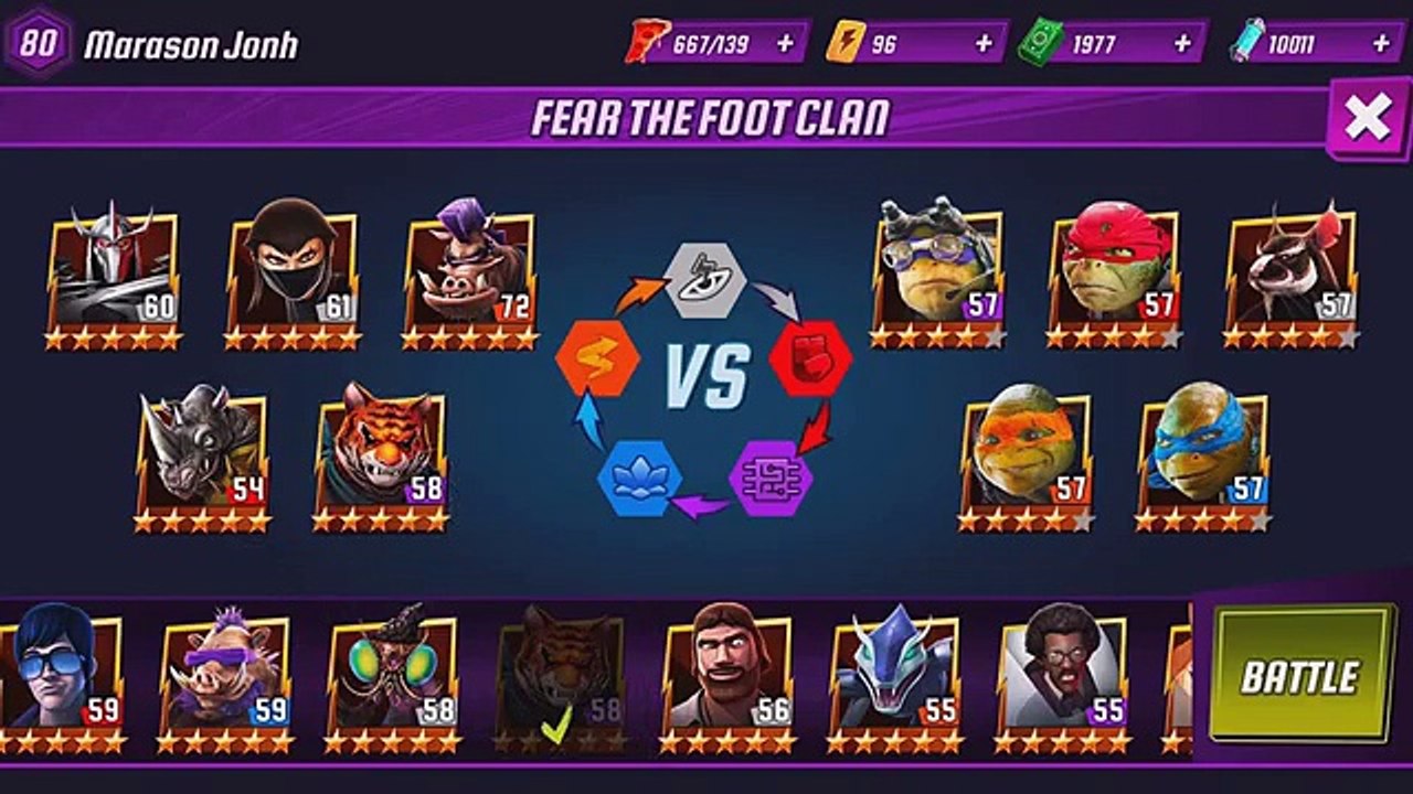 TMNT LEGENDS: Foot Clan VS TMNT The Movie Team