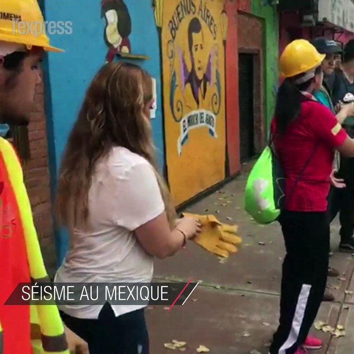 Séisme au Mexique: la population épaule les secours