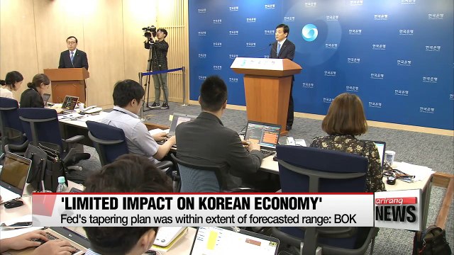 BOK chief says Fed's tapering plan will have limited impact on Korea