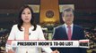 President Moon's remaining schedule in New York