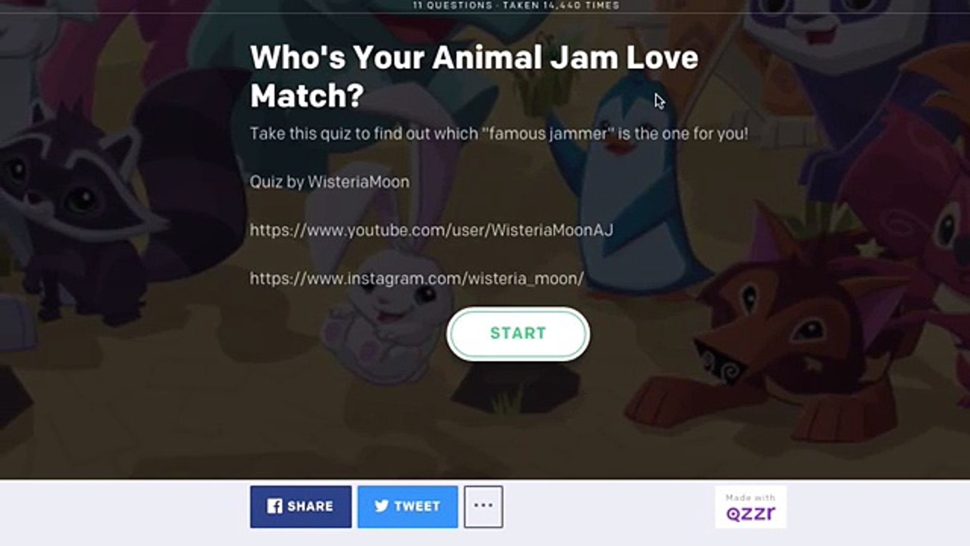 Animal jam quizzes for girls