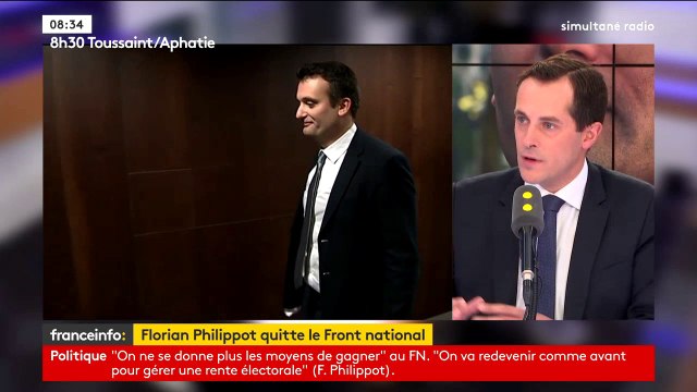 Florian Philippot démissionne du Front national : Je regrette sa décision Nicolas Bay