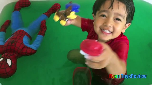 SLIME BAFF Bath in gooey slime Spiderman Egg Surprise Paw Patrol Disney Cars McQueen Bath Toys