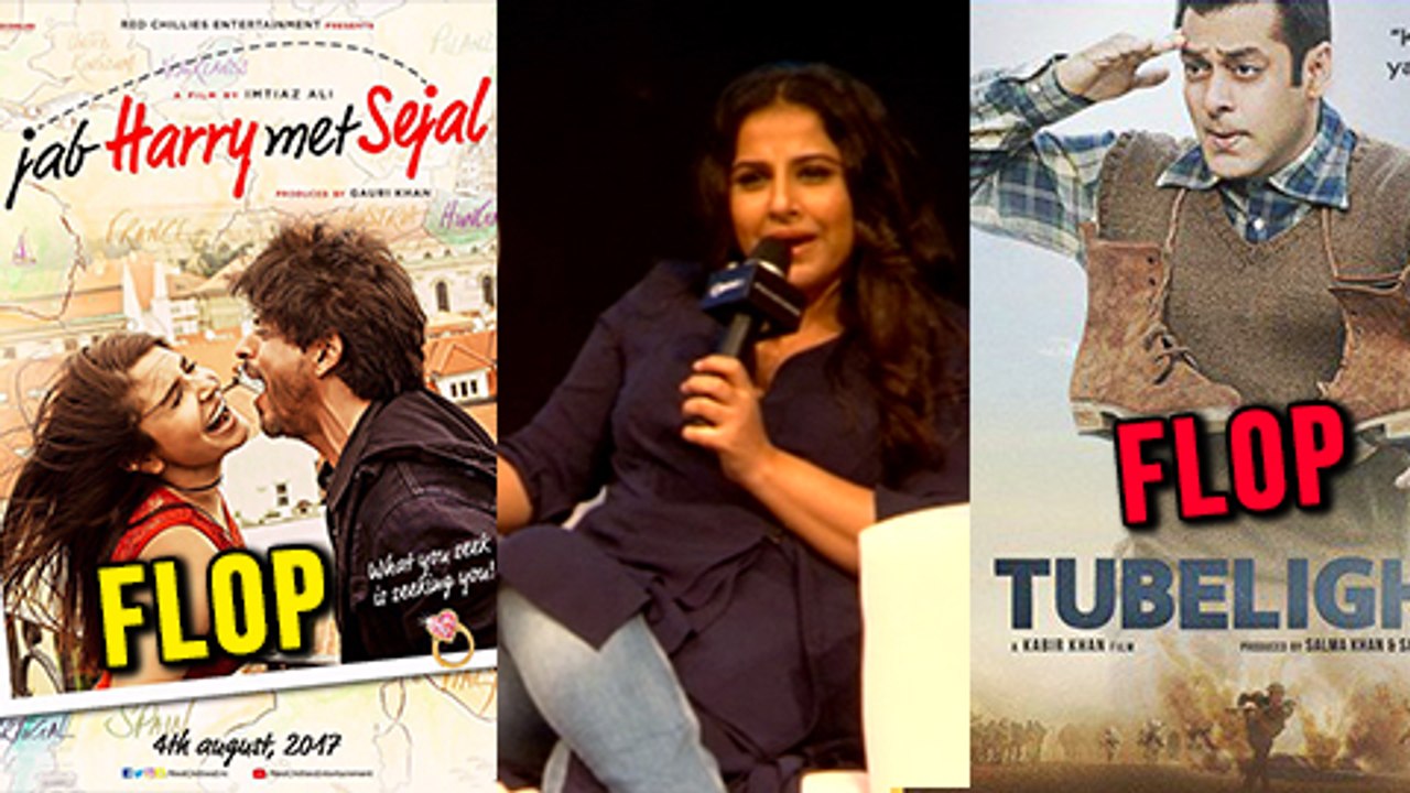 Vidya Balan REACTS On FLOP Films Jab Harry Met Sejal & Tubelight | Salman Khan Shahrukh Khan