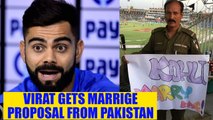 Virat Kohli gets an embarrassing marriage proposal from Pakistan | Oneindia News
