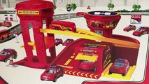 Fire Brigade Fire Station Elevator Spiral Ramp Unboxing Demo Review