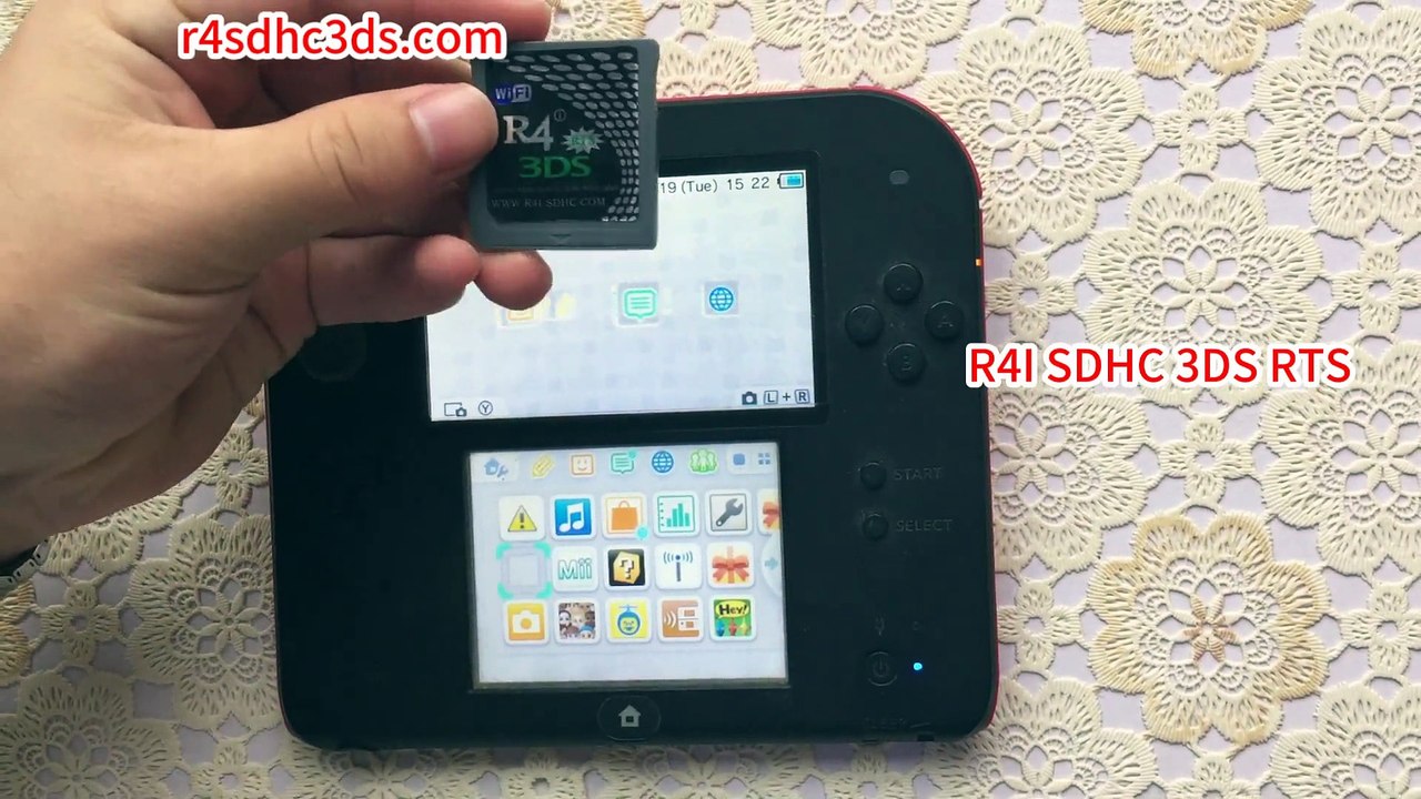 R4i SDHC 3DS RTS lit ROM DS sur 3DS 11.6