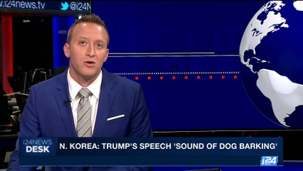 i24NEWS DESK | N. Korea: Trump's speech 'sound of dog barking' | Thursday, September 21st 2017