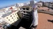 Fearless Thrill Seeker Balances On Roof Top