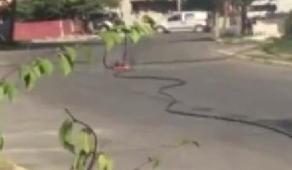 Hafriyat kamyonu korku saçtı