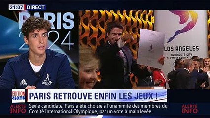 Reportage BFM Sport TV - Eliot Curty (Annonce officielle de #Paris2024 (13/09/2017))