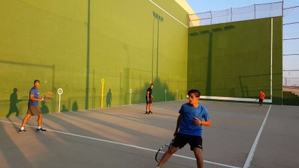 Frontenis open de Rivas grupo C David y Adri vs Mariano y Diego