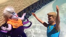 Mike the Merman Mermaid Falls in Love With Barbie Romie ✯ Little Mermaid Ariel Sisters DisneyCarToys