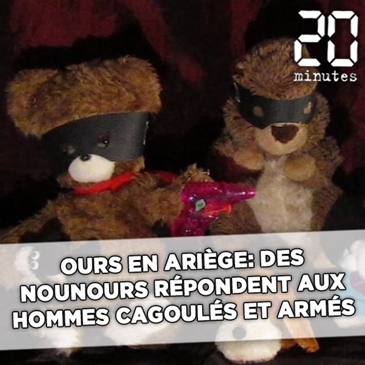 Ours en Ariège: Des nounours répondent aux hommes cagoulés et armés