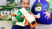 Ben 10 Giant Surprise Egg Toys Opening And Unboxing Fun With Ckn Toys Omniverse Ultimate Alien