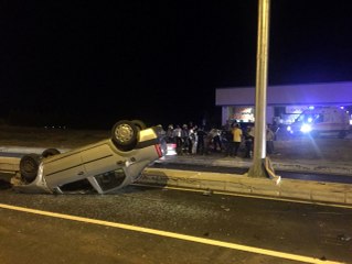 Otomobilin Takla Attığı Kaza Kamerada