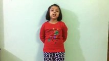 Hindi Rhyme Performed By Cute Little Girl Of Class K.G