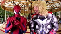 Frozen Elsa Anna Snow White Funny Prank Spiderman Batman Hulk Vampire Funny Superheroes In