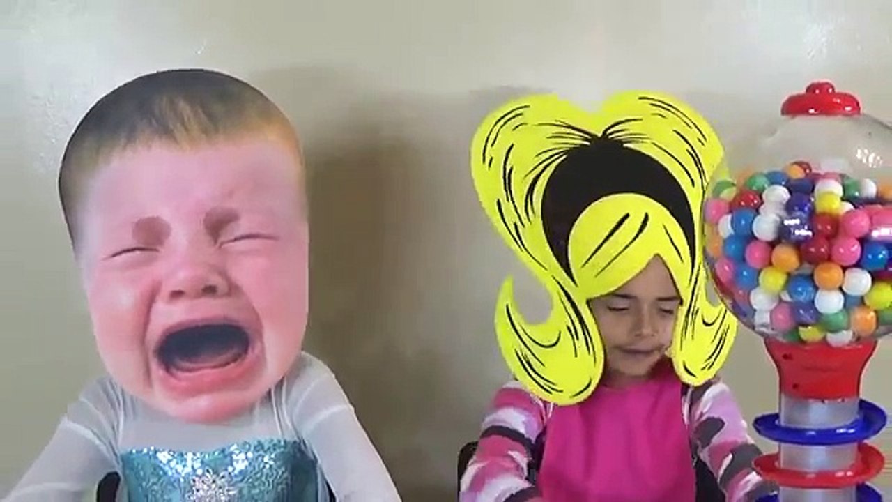 BAD BABY VS CRYING BABY Magic Gumballs Big Head Babies w/ Frozen Elsa TOYS  TO SEE VIDEO – Видео Dailymotion