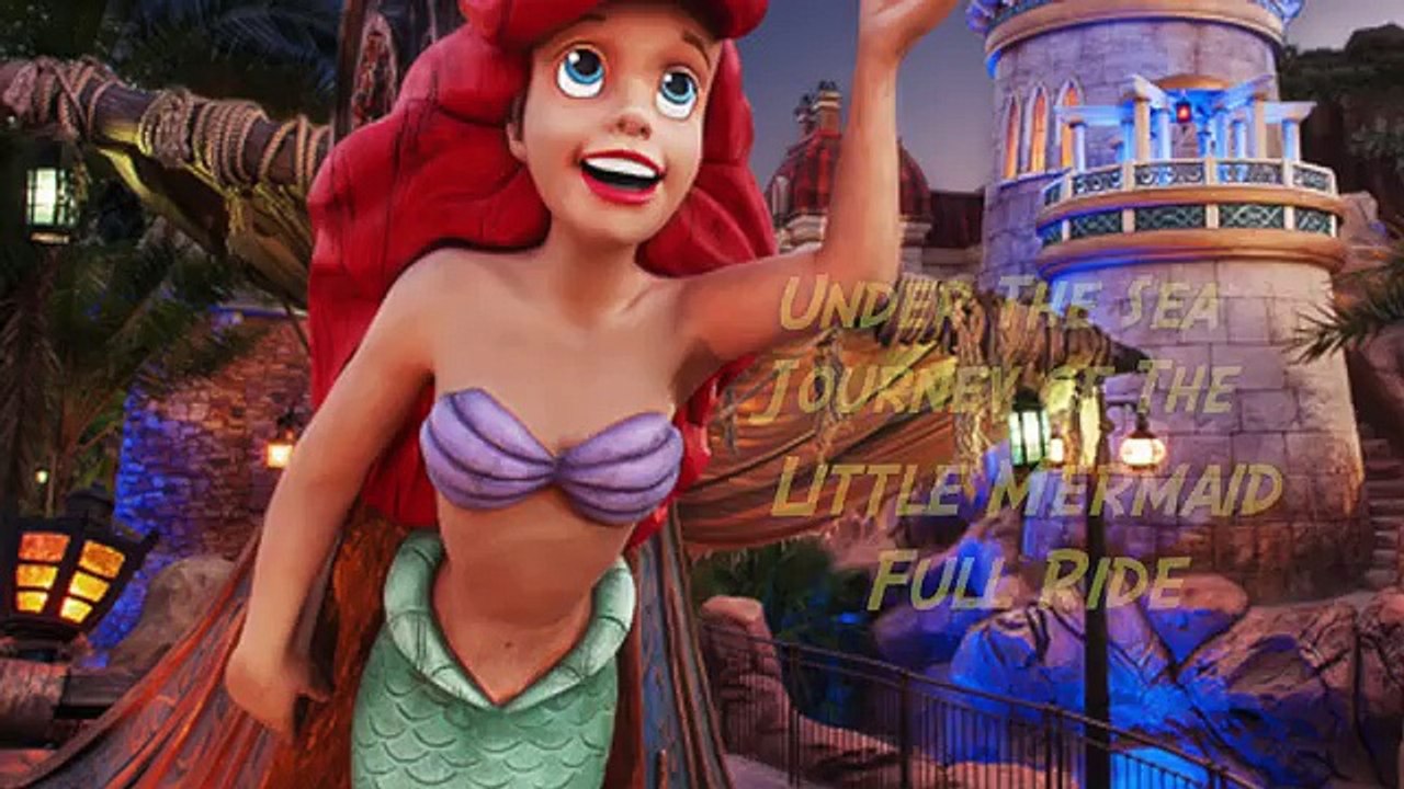 Under The Sea - Journey of the Little Mermaid Ride Disney World 4K Video