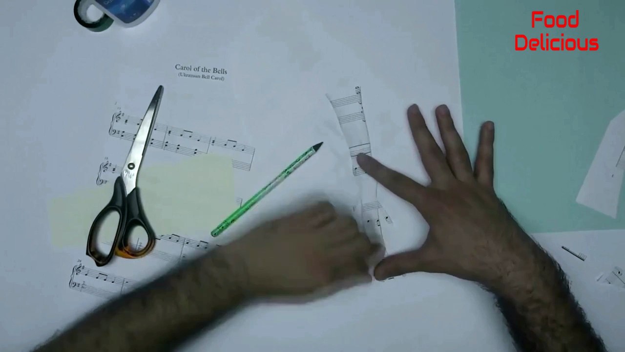 How To Make Tree With Music Paper