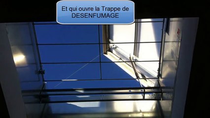 Desenfumage - TEST Trappe de Désenfumage Cage d'escalier