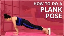 STEP BY STEP PLANK POSE FOR BEGINNERS | Learn To Do PLANK In 3 Minutes | Simple Yoga Lessons